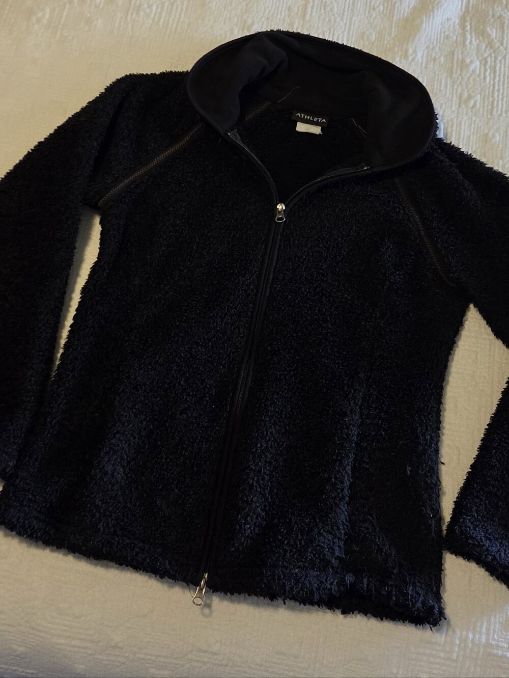 Vintage Athleta Tugga Sherpa Fleece Full-Zip Jacket, Size Medium